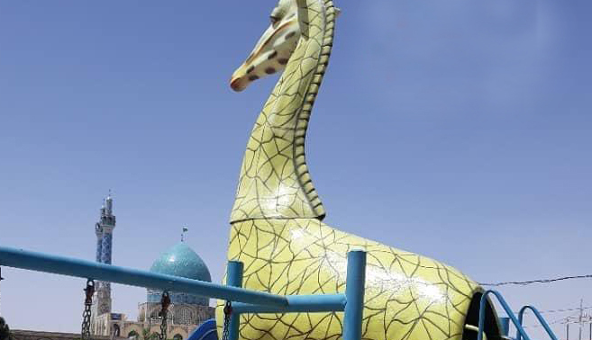 انتقاد از یک وسیله در پارک امامزاده انار