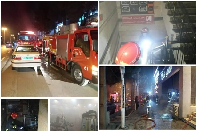 آتش‌سوزی باشگاه بدن سازی در شیراز؛ نجات ۴ ورزشکار