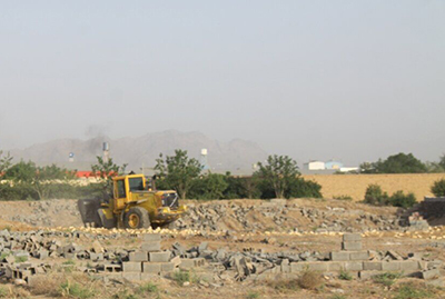۷۰ سازه غیرمجاز در اراضی کشاورزی کازرون تخریب شد