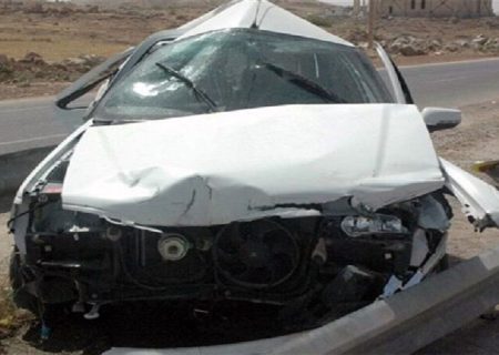 واژگونی خودرو سواری مقابل پلیس‌راه شیراز – سپیدان ٢ کشته داشت