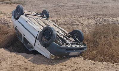 واژگونی خودرو سواری در فارس ۲ کشته بر جای گذاشت