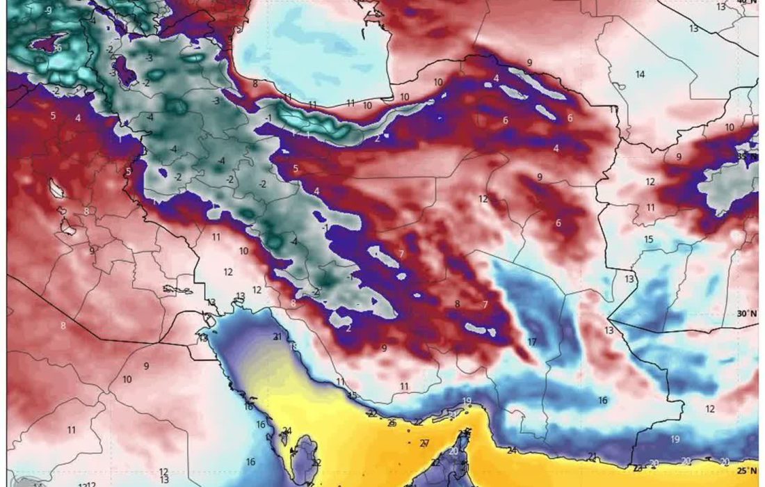 هشدار نارنجی سازمان هواشناسی؛ باران، برف و کولاک در ۲۰ استان
