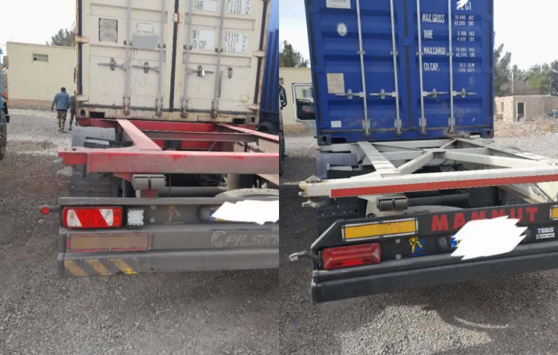 توقیف دو کامیون حامل سوخت قاچاق در عملیات پلیس شهرستان انار